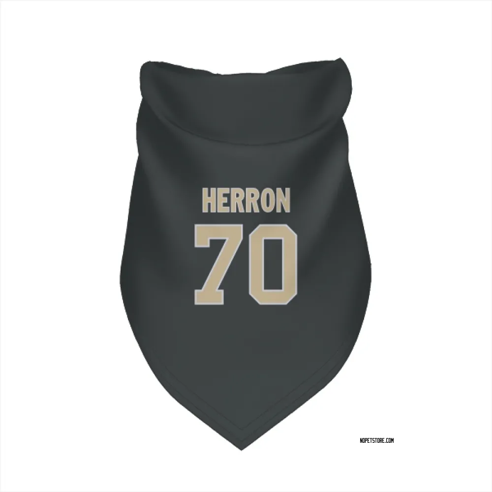 New Orleans Saints Alan Herron Black Pet Bandana for Dog & Cat