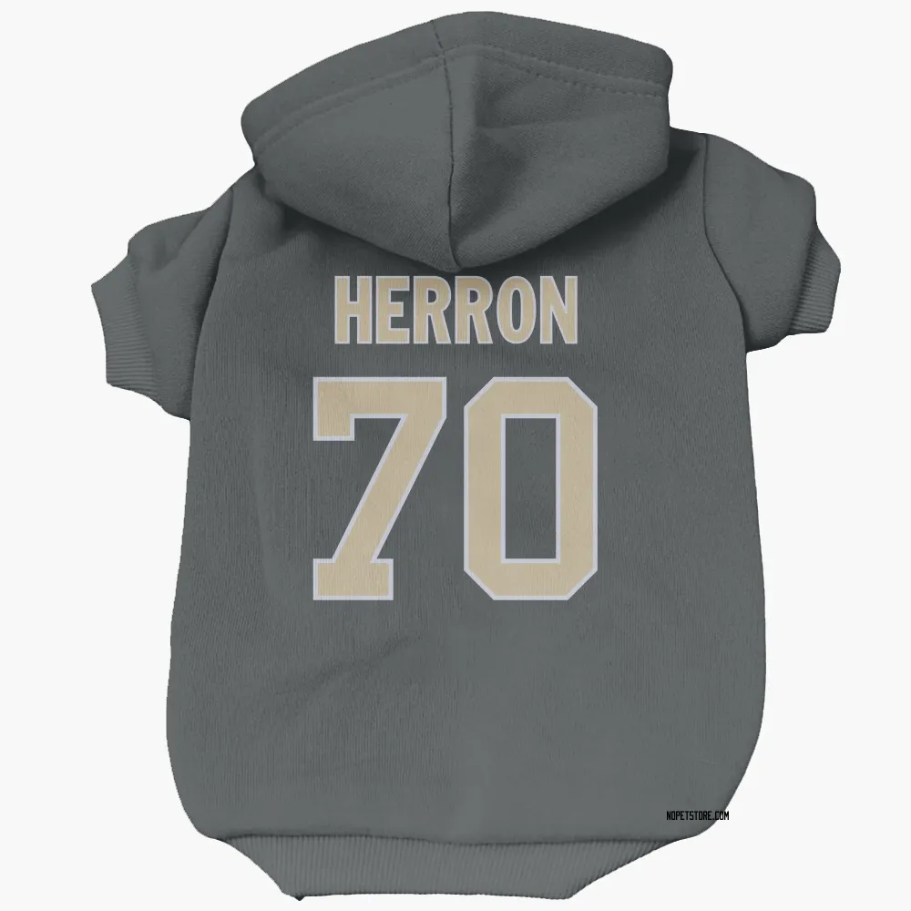 New Orleans Saints Alan Herron Black Pet Hoodie for Dog & Cat