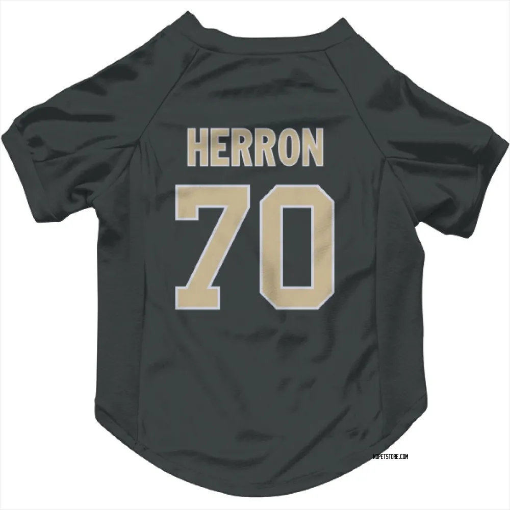 New Orleans Saints Alan Herron Black Pet Jersey for Dog & Cat