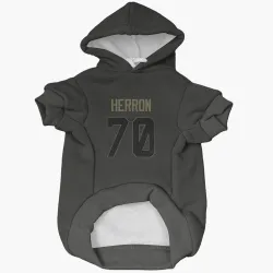 New Orleans Saints Alan Herron Black Service Pet Hoodie for Dog & Cat