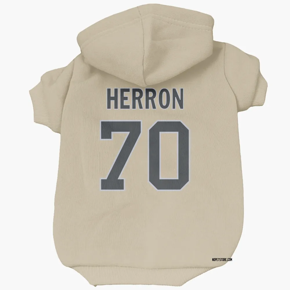 New Orleans Saints Alan Herron Gold Pet Hoodie for Dog & Cat