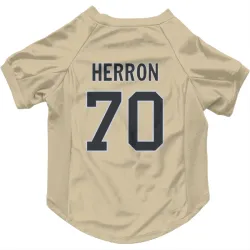 New Orleans Saints Alan Herron Gold Pet Jersey for Dog & Cat