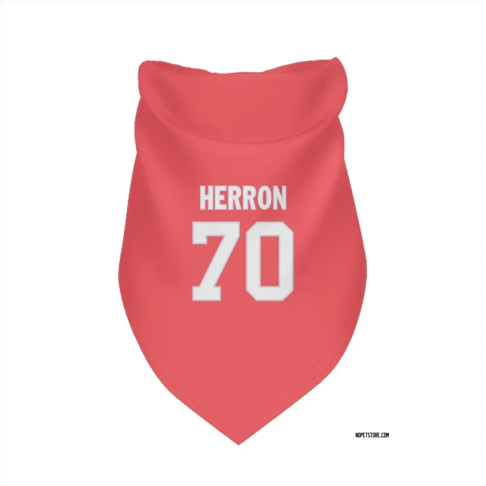 New Orleans Saints Alan Herron Pink Pet Bandana for Dog & Cat