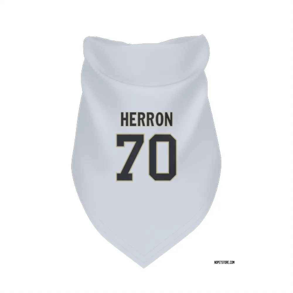 New Orleans Saints Alan Herron White Pet Bandana for Dog & Cat
