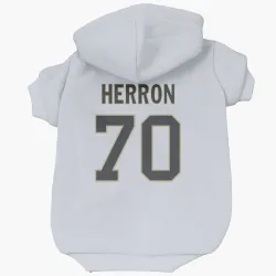New Orleans Saints Alan Herron White Pet Hoodie for Dog & Cat