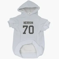 New Orleans Saints Alan Herron White Pet Hoodie for Dog & Cat