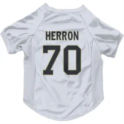 New Orleans Saints Alan Herron White Pet Jersey for Dog & Cat