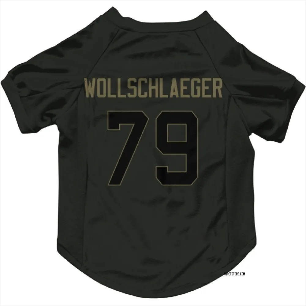 New Orleans Saints Alex Wollschlaeger Black Service Pet Jersey for Dog & Cat