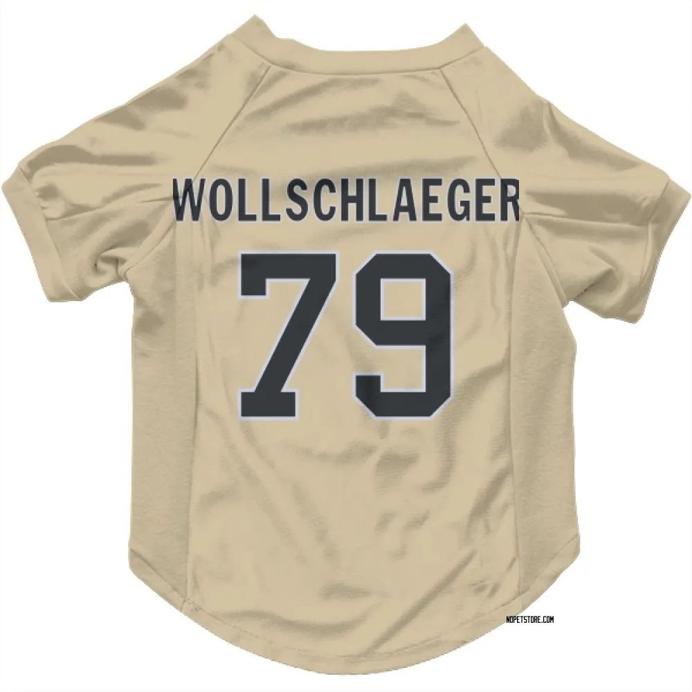 New Orleans Saints Alex Wollschlaeger Gold Pet Jersey for Dog & Cat