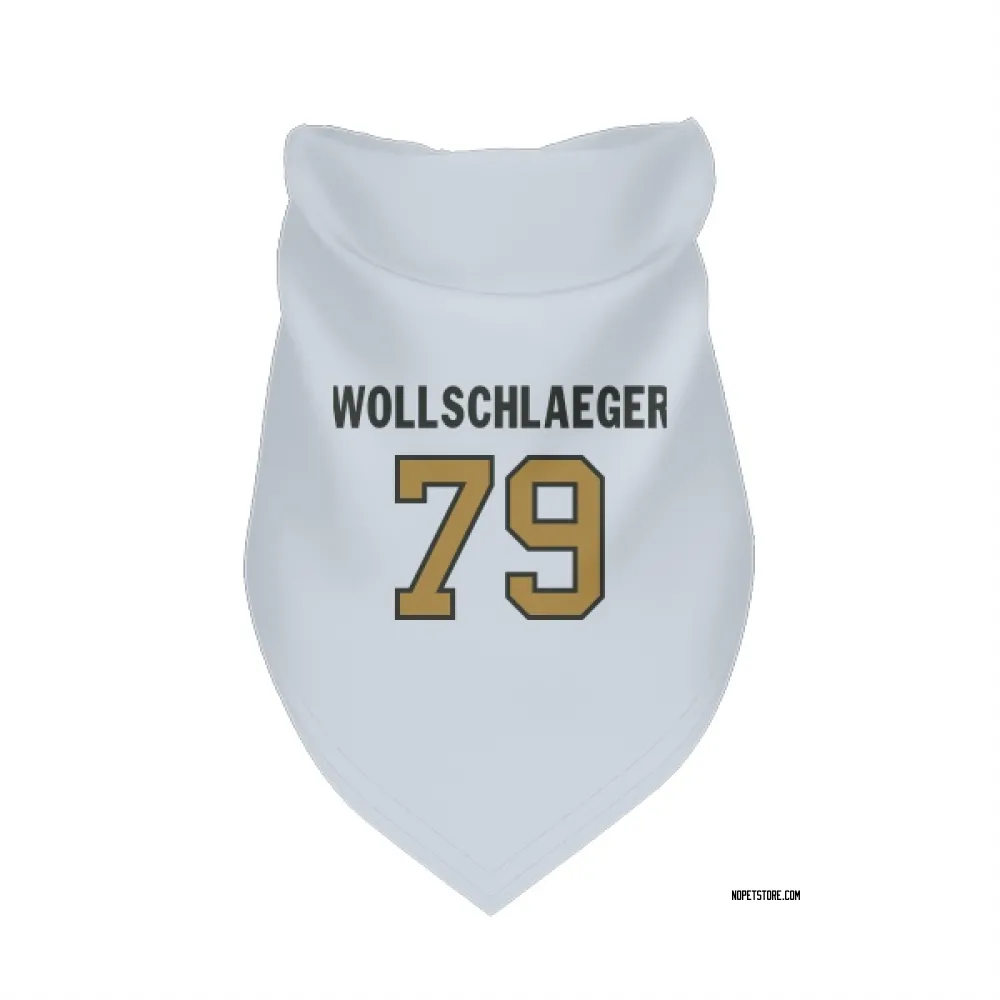 New Orleans Saints Alex Wollschlaeger White Gold Pet Bandana for Dog & Cat