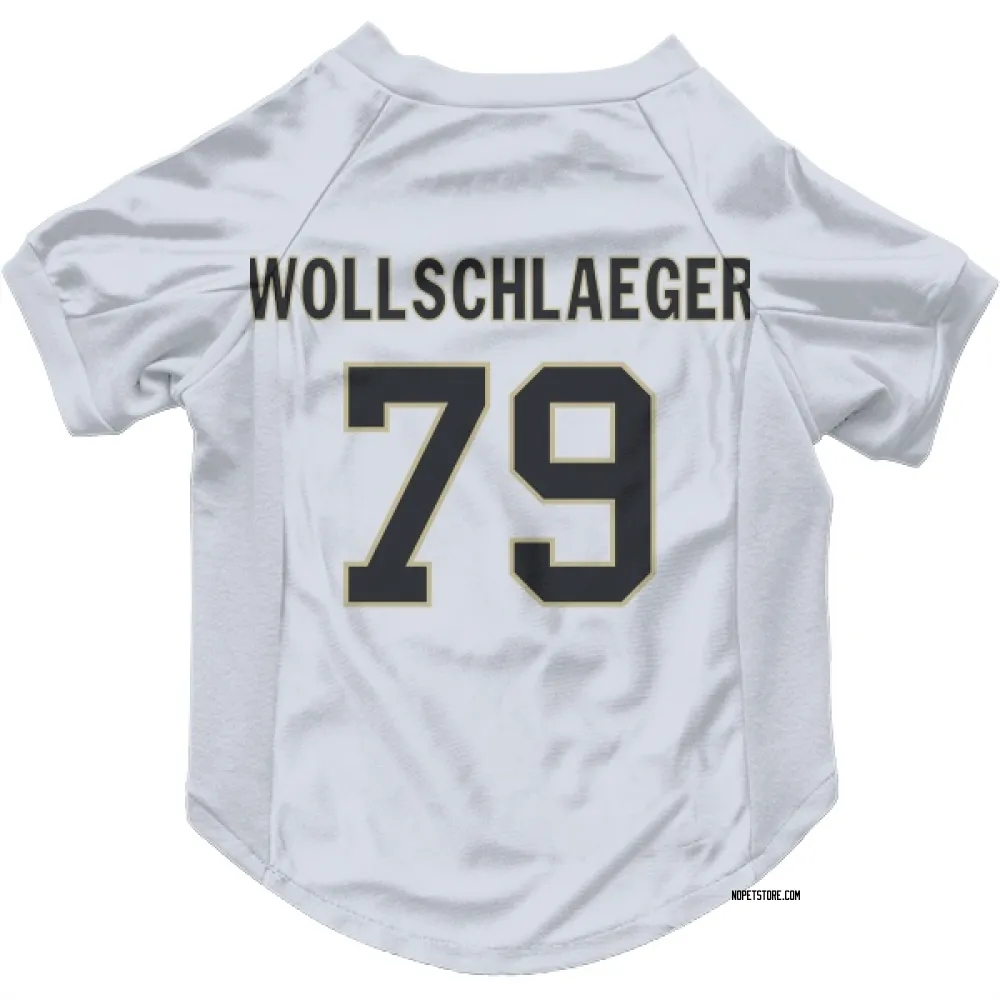 New Orleans Saints Alex Wollschlaeger White Pet Jersey for Dog & Cat
