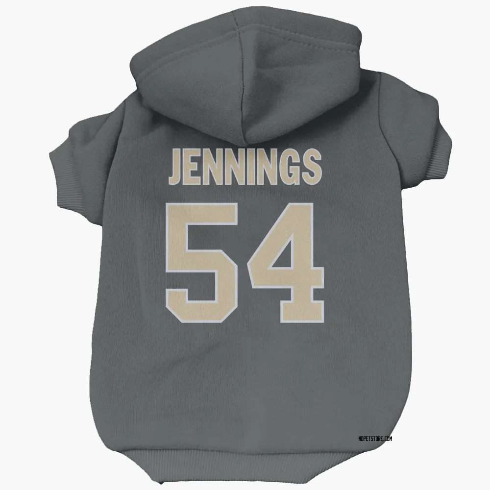 New Orleans Saints Anfernee Jennings Black Pet Hoodie for Dog & Cat