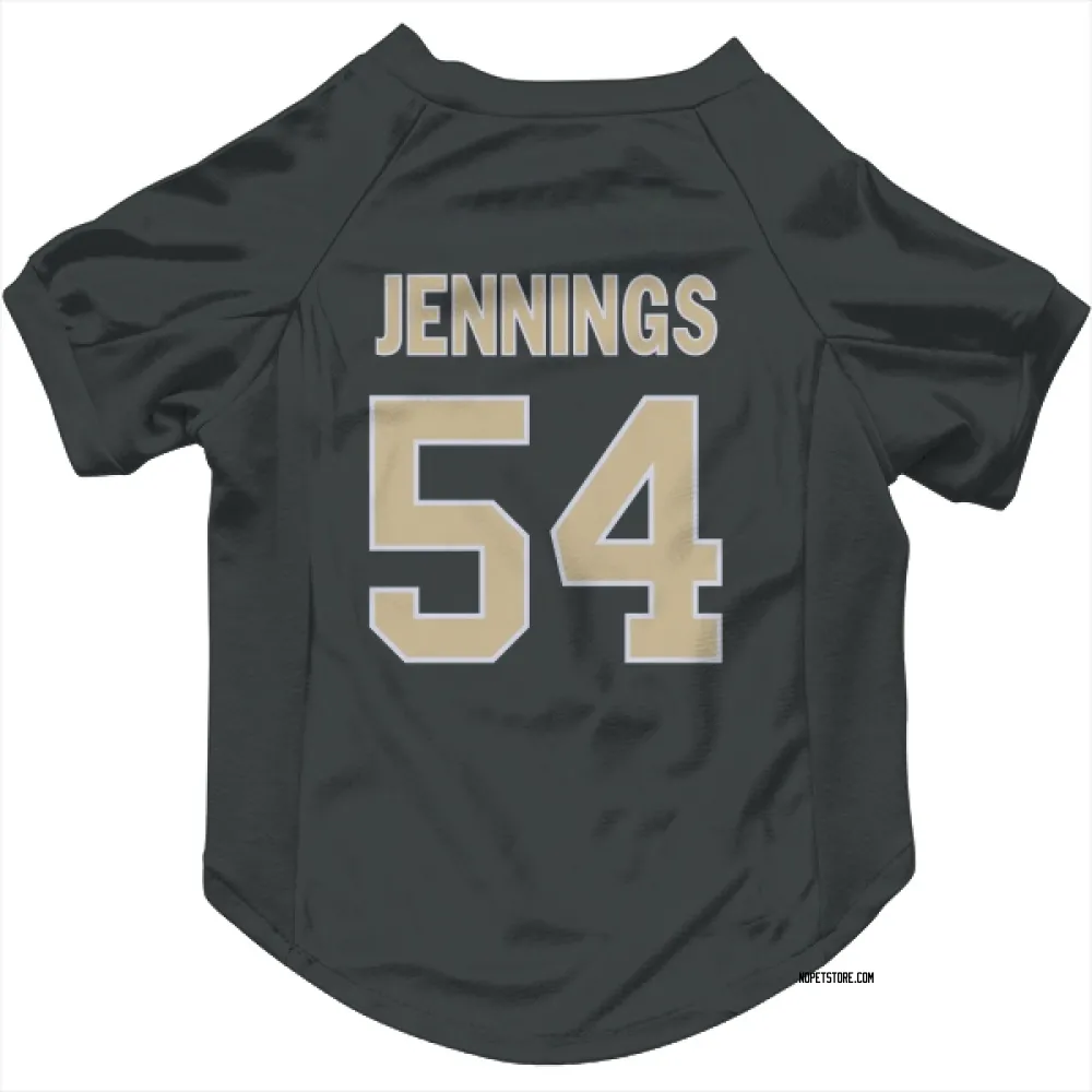 New Orleans Saints Anfernee Jennings Black Pet Jersey for Dog & Cat