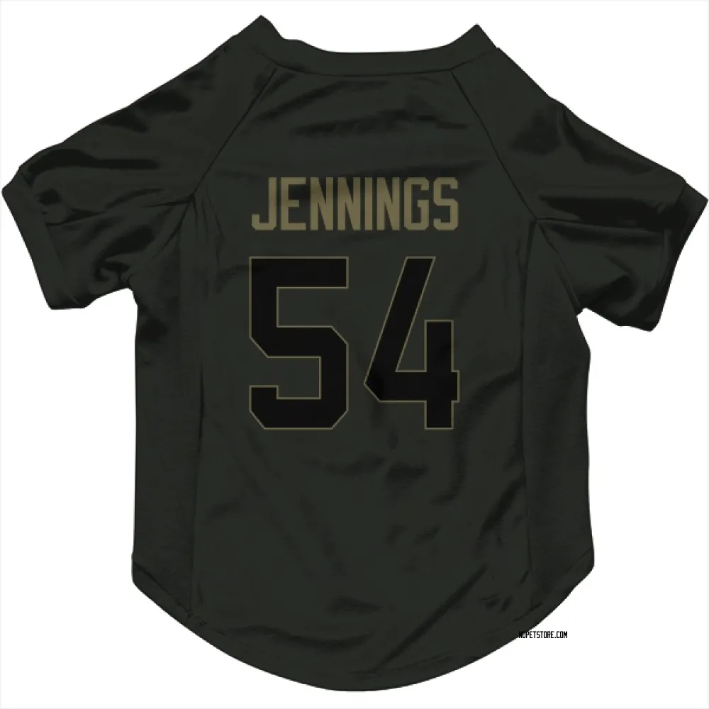New Orleans Saints Anfernee Jennings Black Service Pet Jersey for Dog & Cat