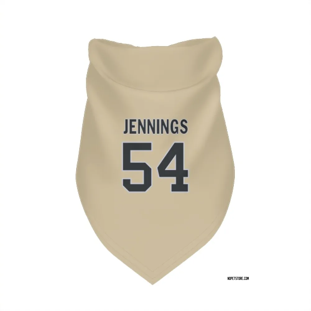 New Orleans Saints Anfernee Jennings Gold Pet Bandana for Dog & Cat