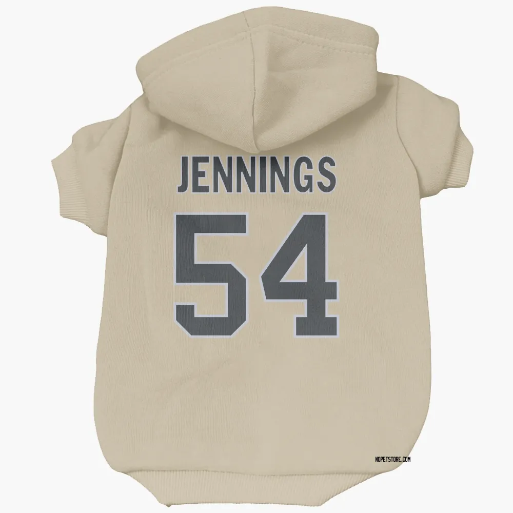 New Orleans Saints Anfernee Jennings Gold Pet Hoodie for Dog & Cat