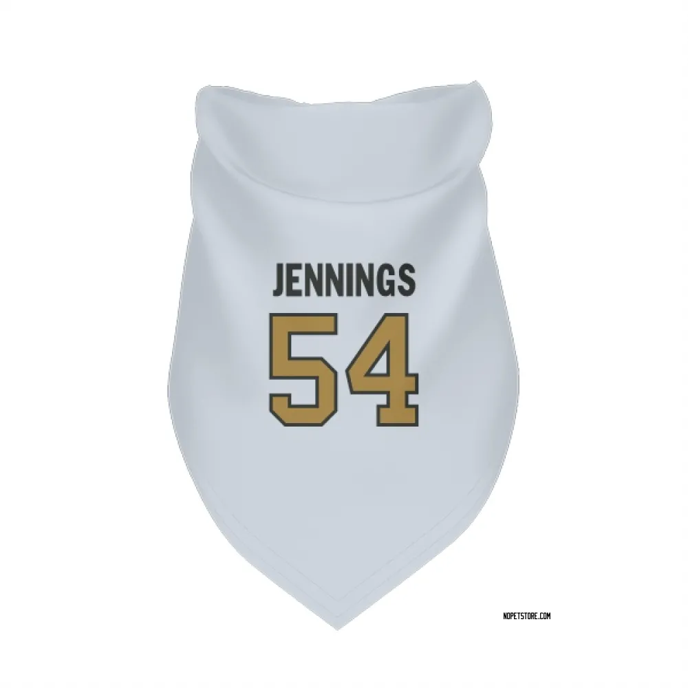 New Orleans Saints Anfernee Jennings White Gold Pet Bandana for Dog & Cat