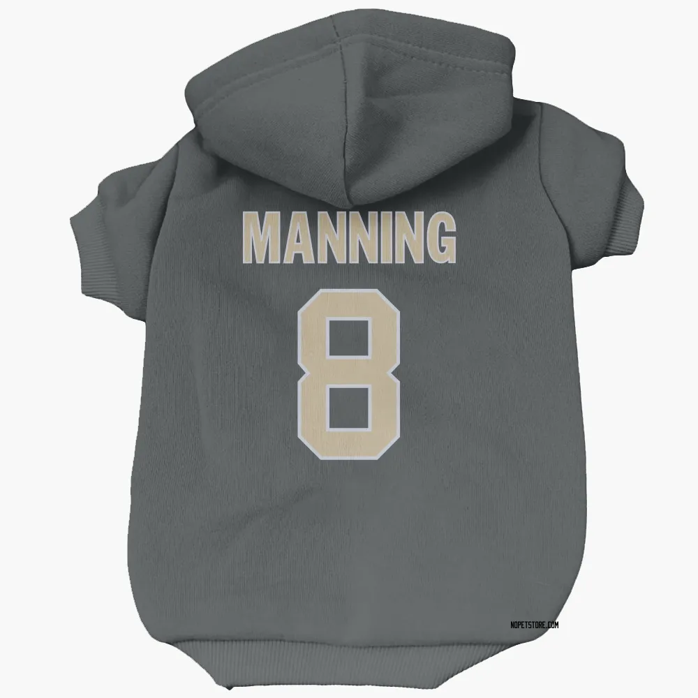New Orleans Saints Archie Manning Black Pet Hoodie for Dog & Cat