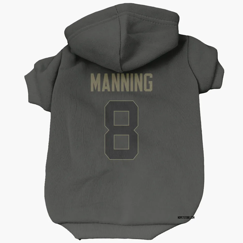 New Orleans Saints Archie Manning Black Service Pet Hoodie for Dog & Cat