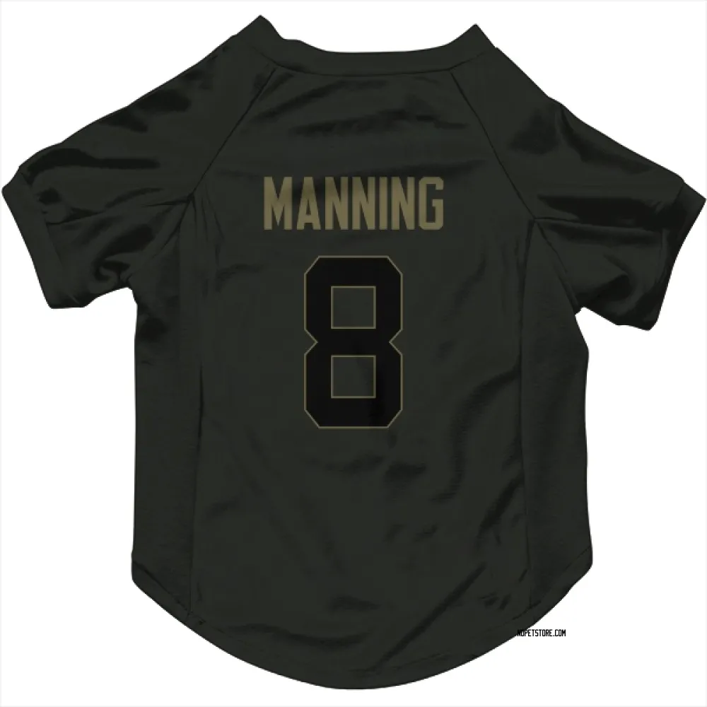 New Orleans Saints Archie Manning Black Service Pet Jersey for Dog & Cat