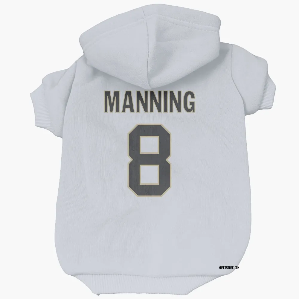 New Orleans Saints Archie Manning White Pet Hoodie for Dog & Cat