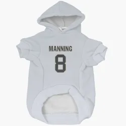 New Orleans Saints Archie Manning White Pet Hoodie for Dog & Cat
