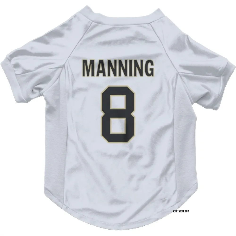 New Orleans Saints Archie Manning White Pet Jersey for Dog & Cat