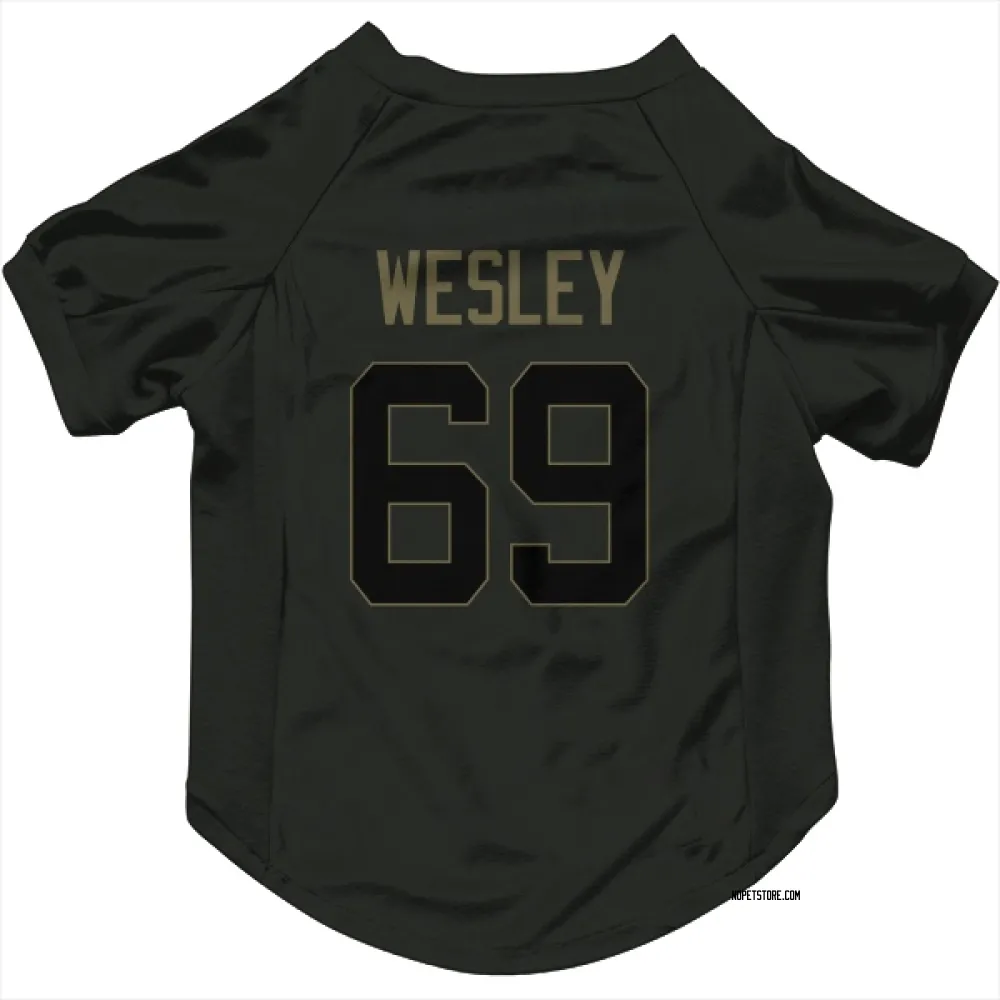 New Orleans Saints Barry Wesley Black Service Pet Jersey for Dog & Cat