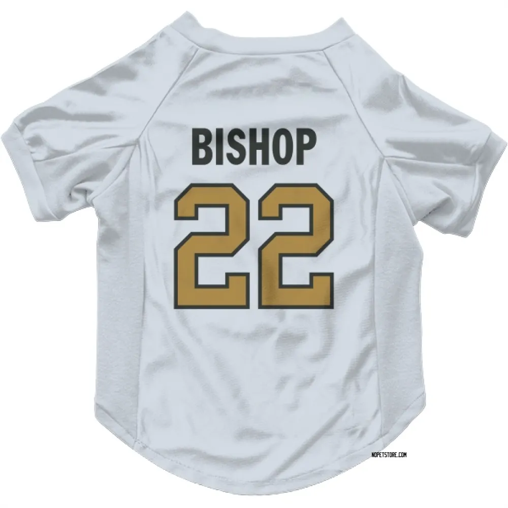 New Orleans Saints Beanie Bishop White Gold Pet Jersey for Dog & Cat