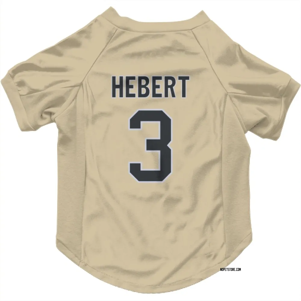 New Orleans Saints Bobby Hebert Gold Pet Jersey for Dog & Cat