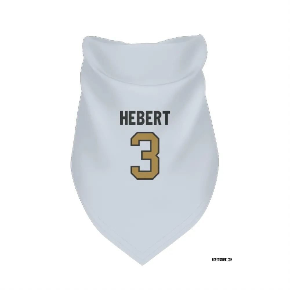 New Orleans Saints Bobby Hebert White Gold Pet Bandana for Dog & Cat