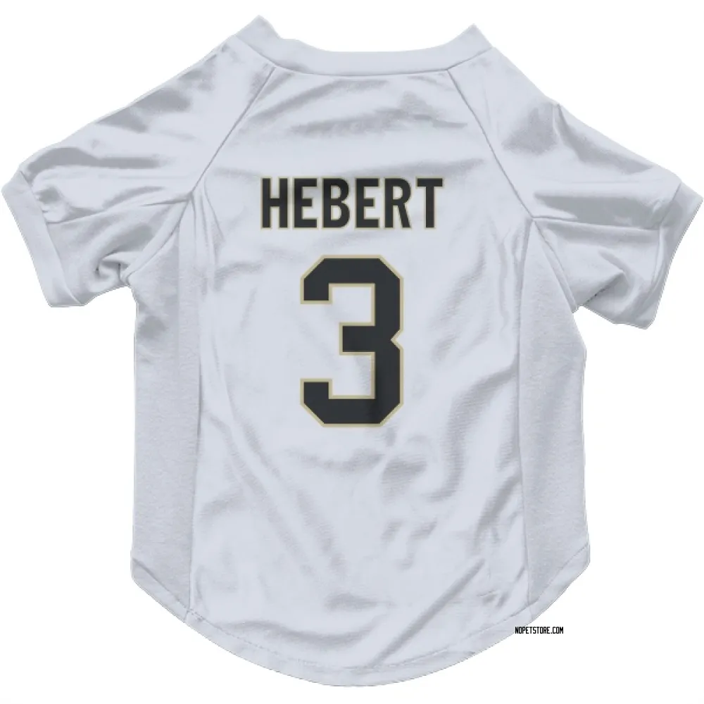 New Orleans Saints Bobby Hebert White Pet Jersey for Dog & Cat