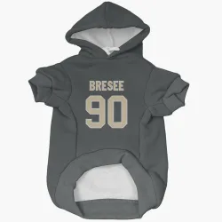 New Orleans Saints Bryan Bresee Black Pet Hoodie for Dog & Cat