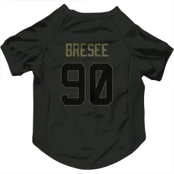New Orleans Saints Bryan Bresee Black Service Pet Jersey for Dog & Cat