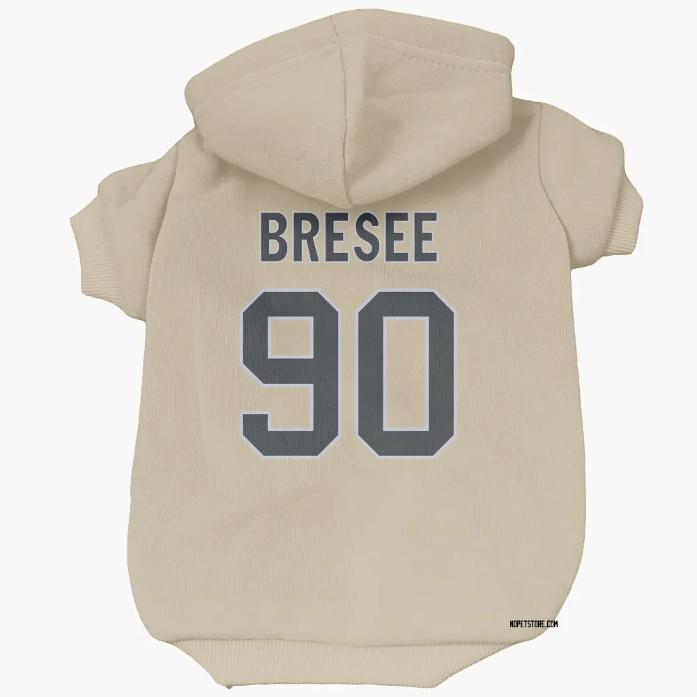 New Orleans Saints Bryan Bresee Gold Pet Hoodie for Dog & Cat