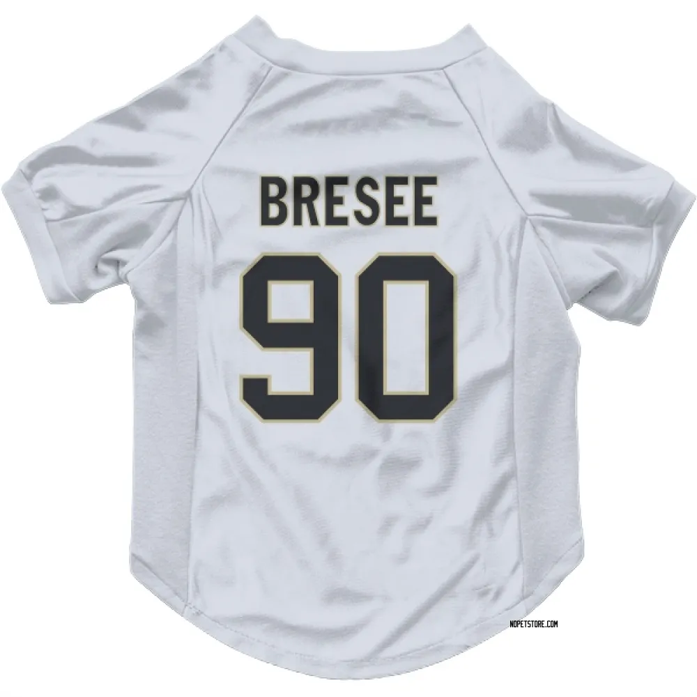 New Orleans Saints Bryan Bresee White Pet Jersey for Dog & Cat