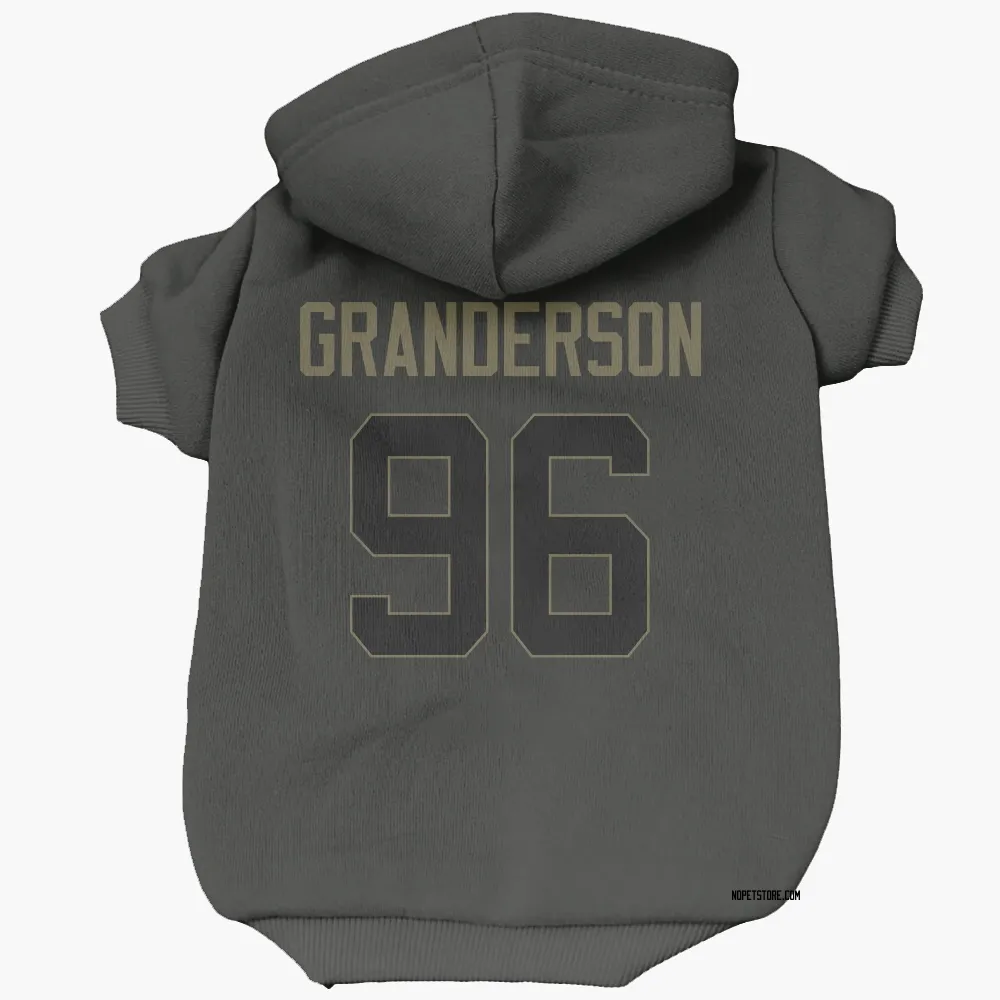 New Orleans Saints Carl Granderson Black Service Pet Hoodie for Dog & Cat