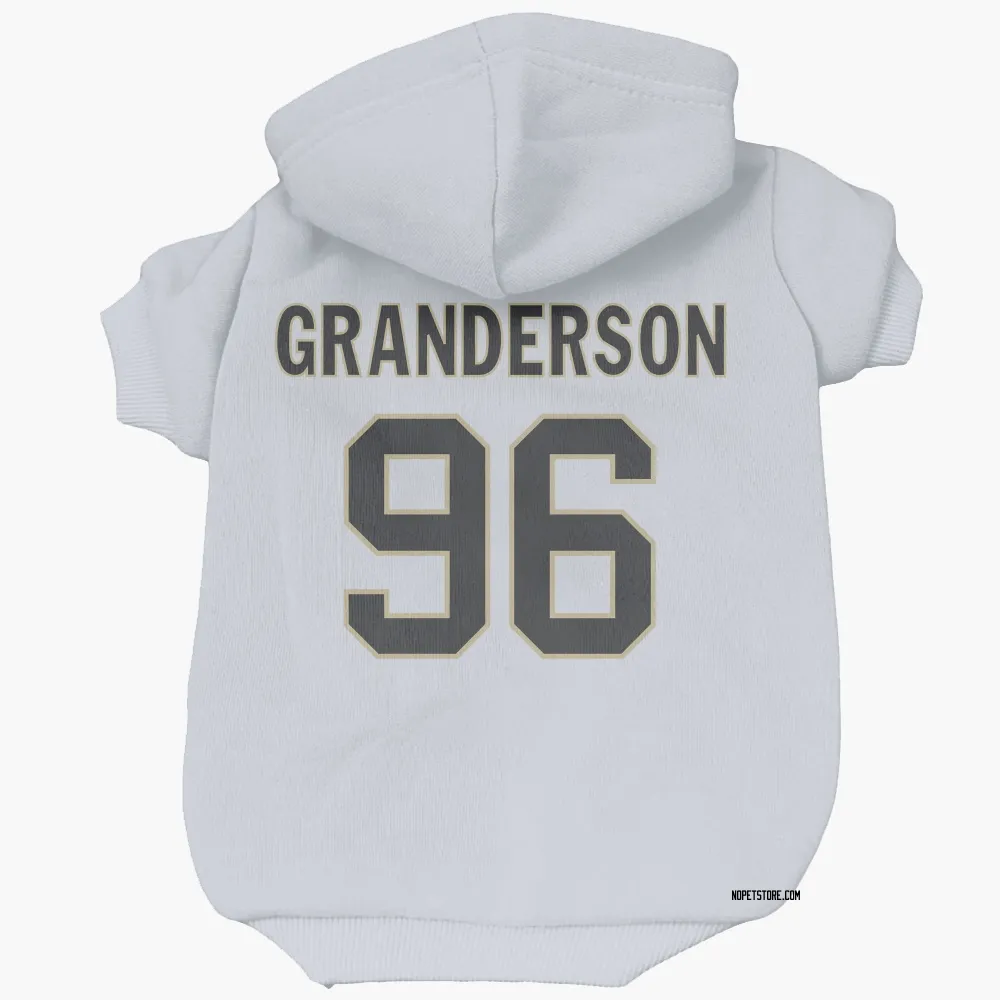 New Orleans Saints Carl Granderson White Pet Hoodie for Dog & Cat