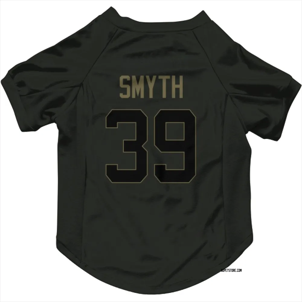 New Orleans Saints Charlie Smyth Black Service Pet Jersey for Dog & Cat