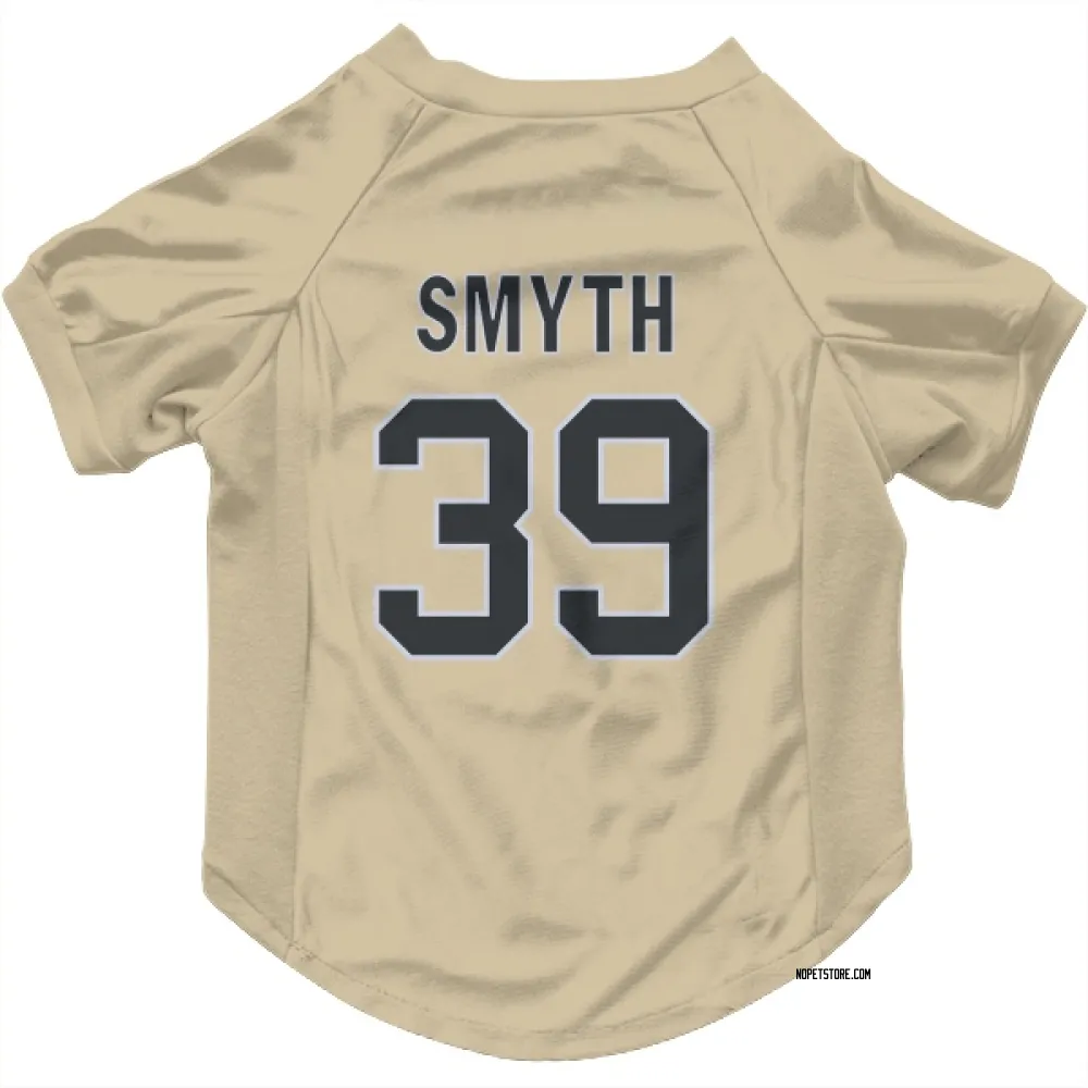 New Orleans Saints Charlie Smyth Gold Pet Jersey for Dog & Cat