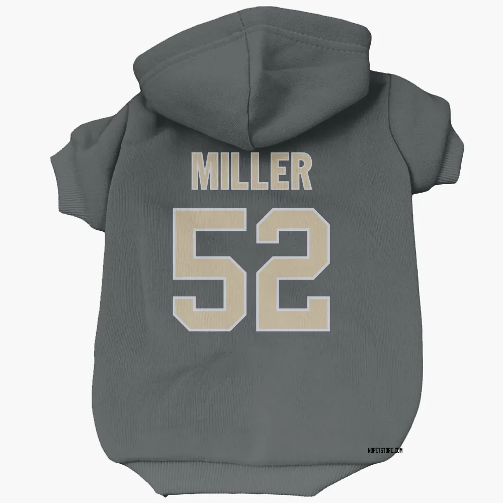 New Orleans Saints Christen Miller Black Pet Hoodie for Dog & Cat