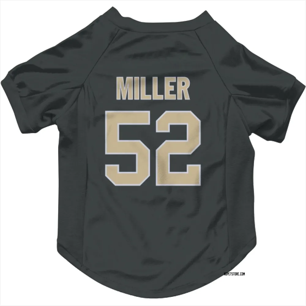 New Orleans Saints Christen Miller Black Pet Jersey for Dog & Cat