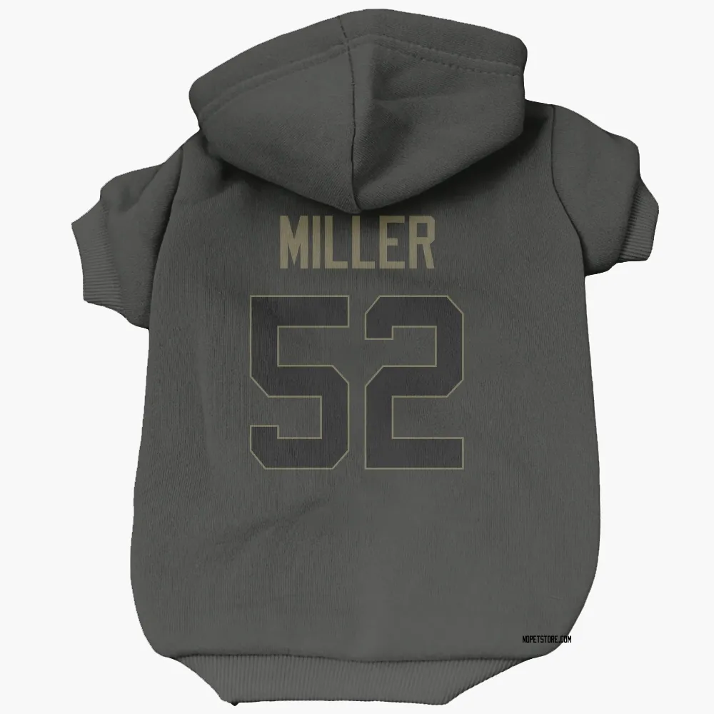New Orleans Saints Christen Miller Black Service Pet Hoodie for Dog & Cat