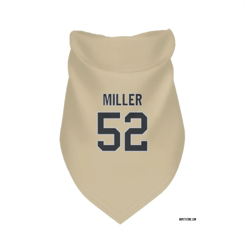 New Orleans Saints Christen Miller Gold Pet Bandana for Dog & Cat