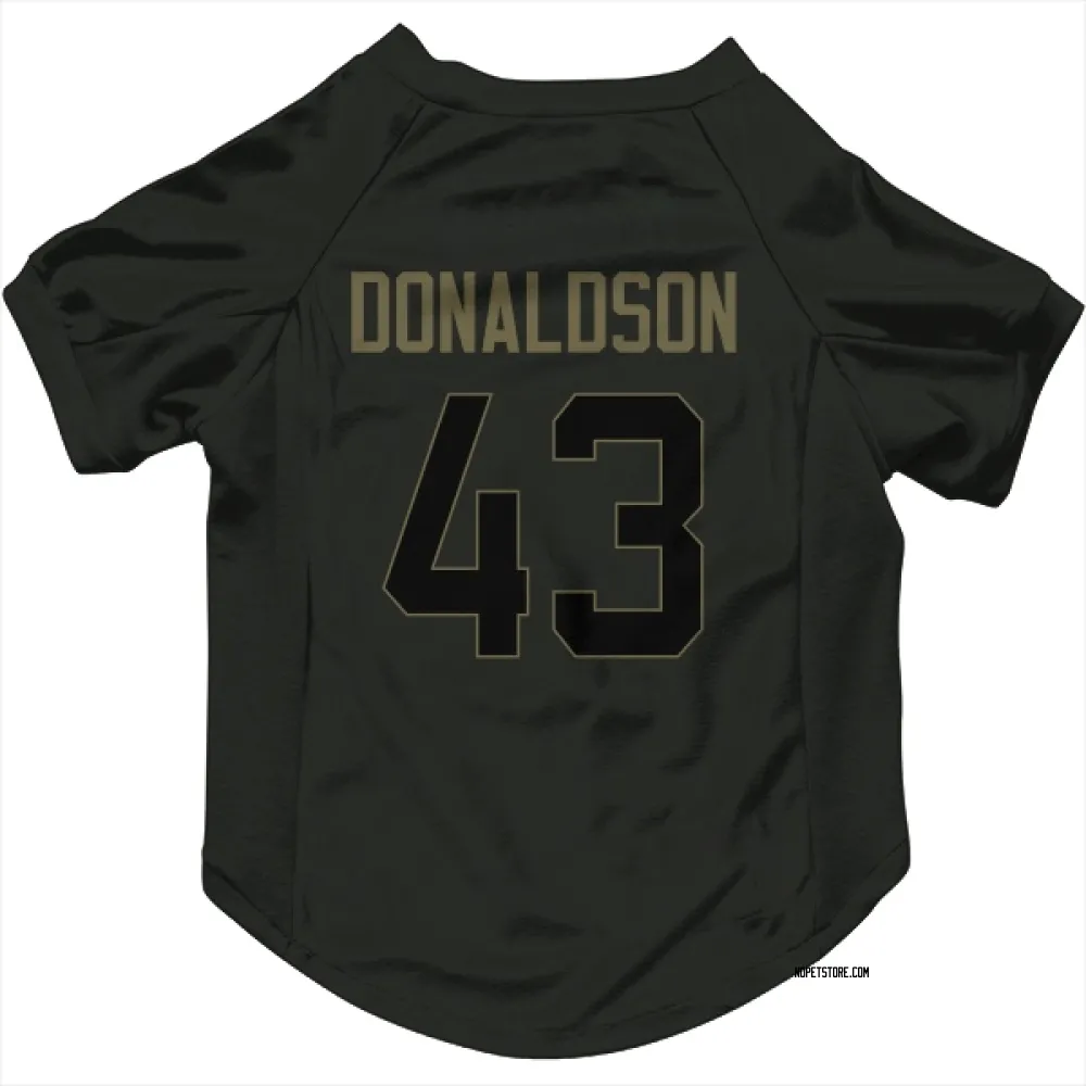 New Orleans Saints CJ Donaldson Black Service Pet Jersey for Dog & Cat