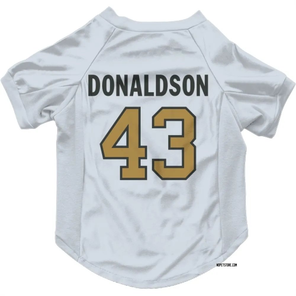 New Orleans Saints CJ Donaldson White Gold Pet Jersey for Dog & Cat