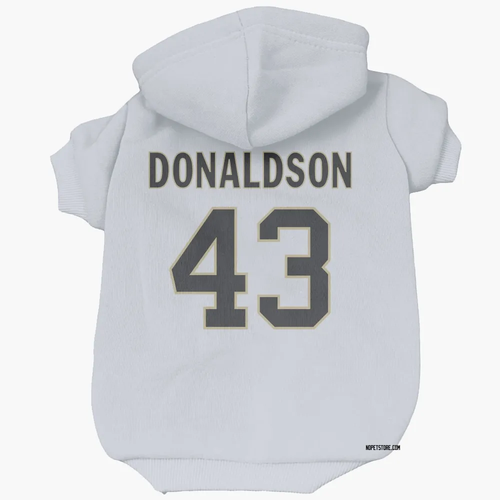 New Orleans Saints CJ Donaldson White Pet Hoodie for Dog & Cat