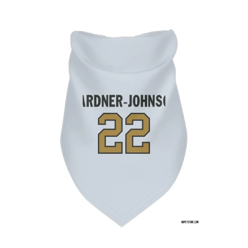 New Orleans Saints C.J. Gardner-Johnson White Gold Pet Bandana for Dog & Cat