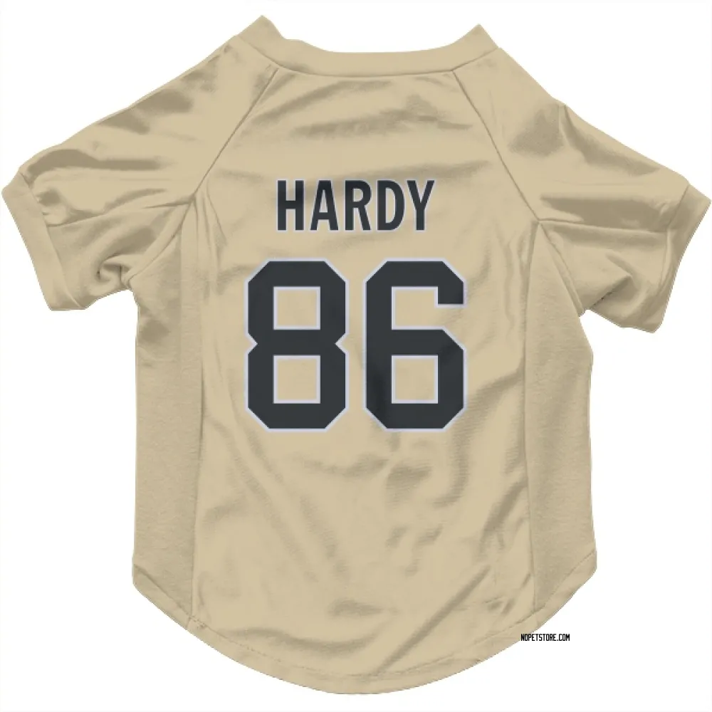 New Orleans Saints Cody Hardy Gold Pet Jersey for Dog & Cat