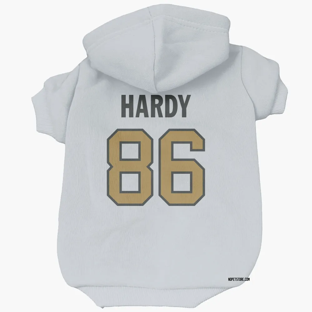 New Orleans Saints Cody Hardy White Gold Pet Hoodie for Dog & Cat